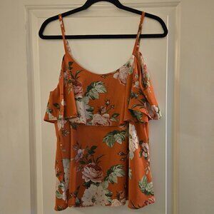 Bobeau coral floral tank, Size L